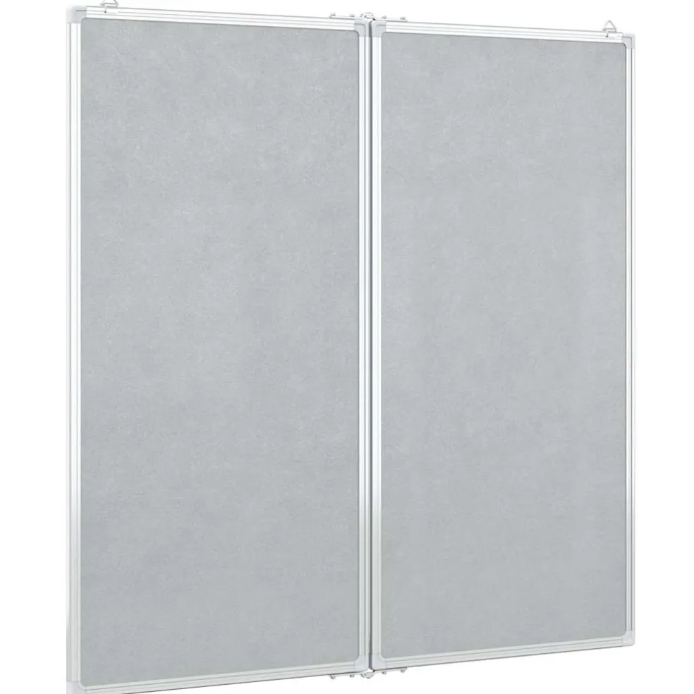 vidaXL Whiteboard magnetisch inklapbaar 80x80x1,7 cm aluminium