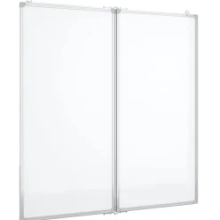 vidaXL Whiteboard magnetisch inklapbaar 80x80x1,7 cm aluminium