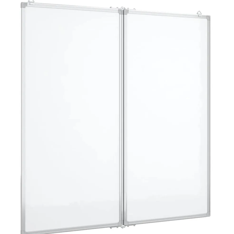 vidaXL Whiteboard magnetisch inklapbaar 80x80x1,7 cm aluminium