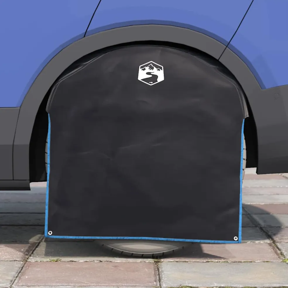 vidaXL Wieldop Zwart en Blauw 108 x 76 cm oxford