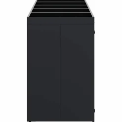 vidaXL Wieltjesbakopslag voor 5 bakken Zwart 340 x 77,5 x 121,5 cm