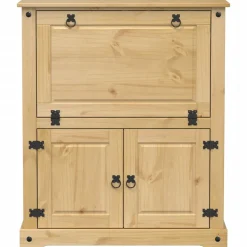 vidaXL Wijnkast Corona 97x45x114 cm massief grenenhout