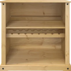 vidaXL Wijnkast Corona 107,5x51x105,5 cm massief grenenhout
