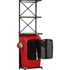 vidaXL Wijnkast tractor 49x31x172 cm massief mangohout