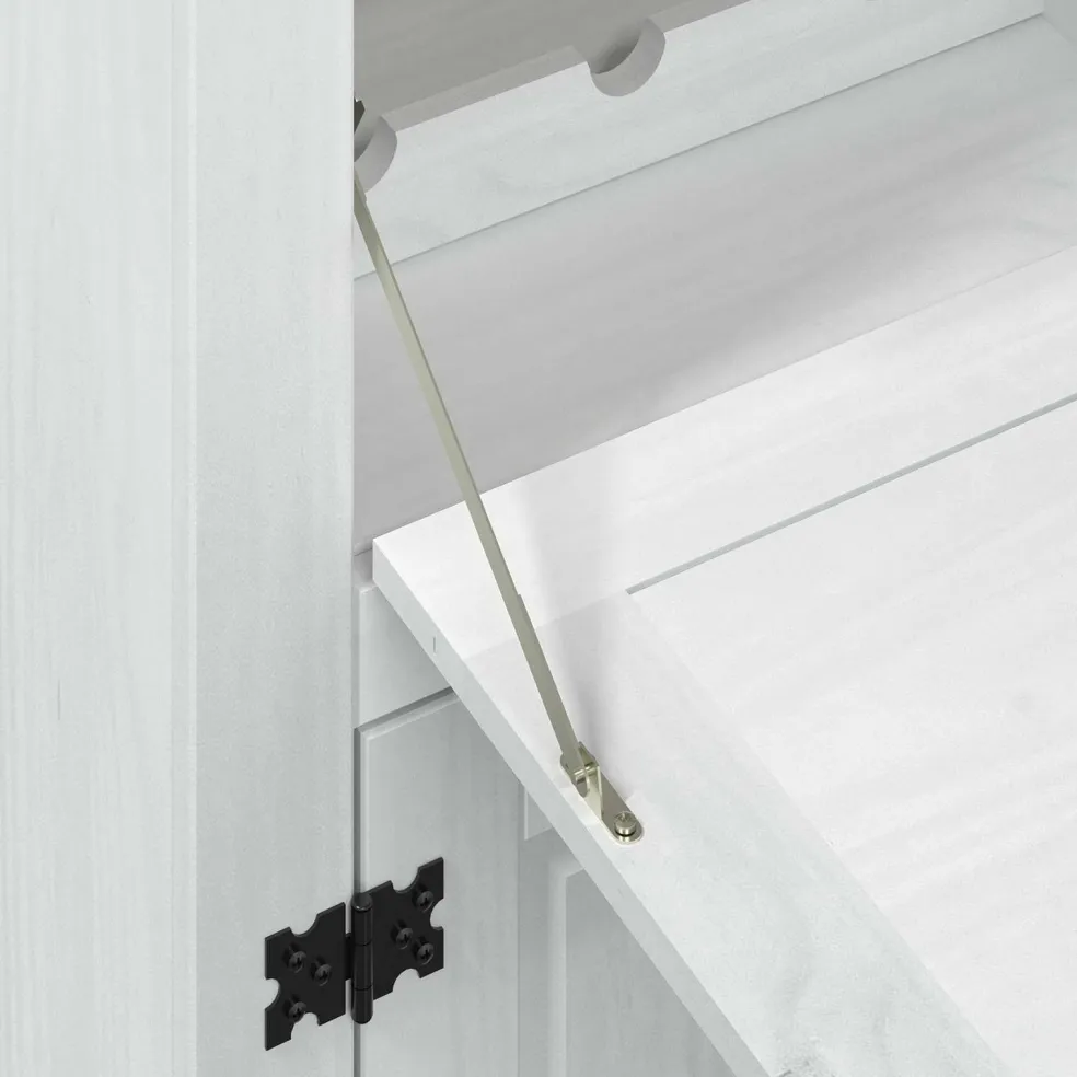 vidaXL Wijnkast Wit 97 x 45 x 114 cm Massief grenenhout