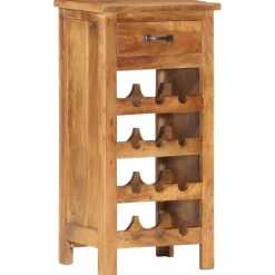 vidaXL Wijnkast 40x30x80 cm massief acaciahout