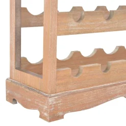 vidaXL Wijnkast 70x22,5x70,5 cm mdf bruin