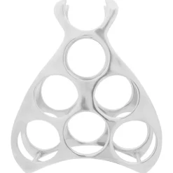 vidaXL Wijnrek Aluminium Zilver