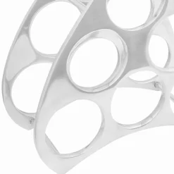 vidaXL Wijnrek Aluminium Zilver