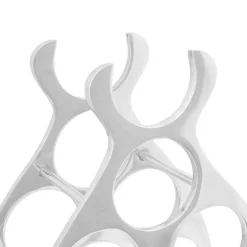 vidaXL Wijnrek Aluminium Zilver