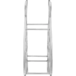 vidaXL Wijnrek Aluminium Zilver