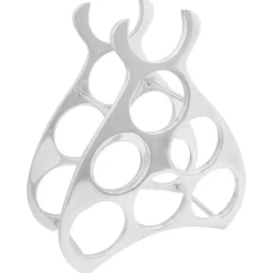 vidaXL Wijnrek Aluminium Zilver
