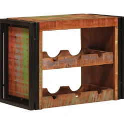 vidaXL Wijnrek Bruin 60 x 45 x 33 cm Massief gerecycled hout