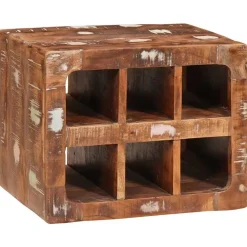 vidaXL Wijnrek Bruin 44 x 30 x 35 cm Massief Gerecycled Hout