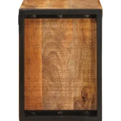 vidaXL Wijnrek Bruin 60 x 45 x 33 cm Massief Ruw Mango Hout