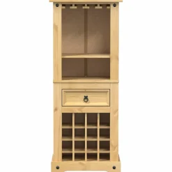 vidaXL Wijnrek Corona 56x35x134,5 cm massief grenenhout
