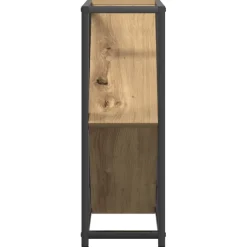 vidaXL Wijnrek 16 flessen Bewerkt hout Artisan Eiken