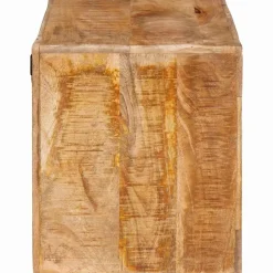 vidaXL Wijnrek met opslag Bruin 44 x 30 x 35 cm Massief Mango Hout