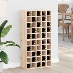 vidaXL Wijnrek 2 st Naturel 56 x 25 x 56 cm Massief grenenhout