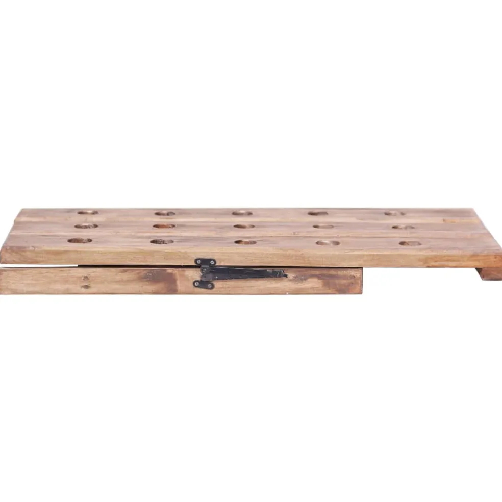 vidaXL Wijnrek voor 15 flessen 26x50x70 cm massief mahoniehout