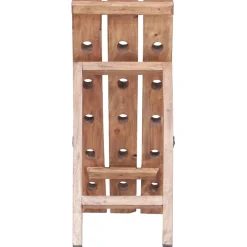 vidaXL Wijnrek voor 15 flessen 26x50x70 cm massief mahoniehout
