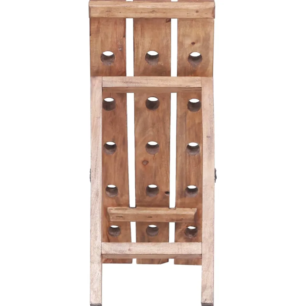 vidaXL Wijnrek voor 15 flessen 26x50x70 cm massief mahoniehout