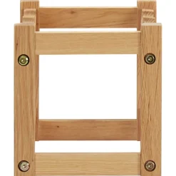 vidaXL Wijnrek voor 6 flessen 37x21x21 cm massief eikenhout