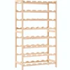 vidaXL Wijnrek 57,5x28x102 cm cederhout
