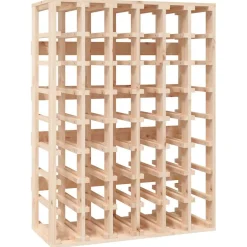 vidaXL Wijnrek 70x33x94 cm massief grenenhout bruin