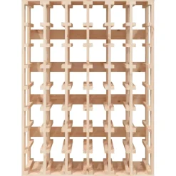 vidaXL Wijnrek 70x33x94 cm massief grenenhout bruin