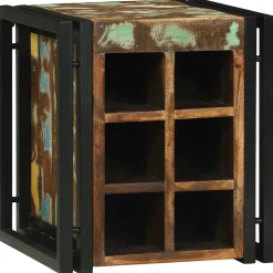 vidaXL Wijnrek 35 x 35 x 39 cm Massief Gerecycled Hout
