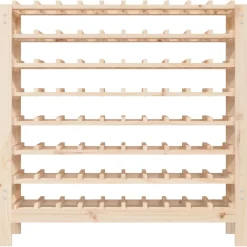vidaXL Wijnrek 109,5x30x107,5 cm massief grenenhout