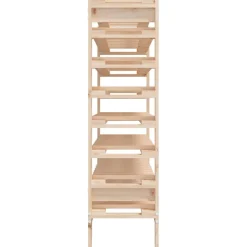 vidaXL Wijnrek 109,5x30x107,5 cm massief grenenhout