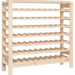 vidaXL Wijnrek 109,5x30x107,5 cm massief grenenhout