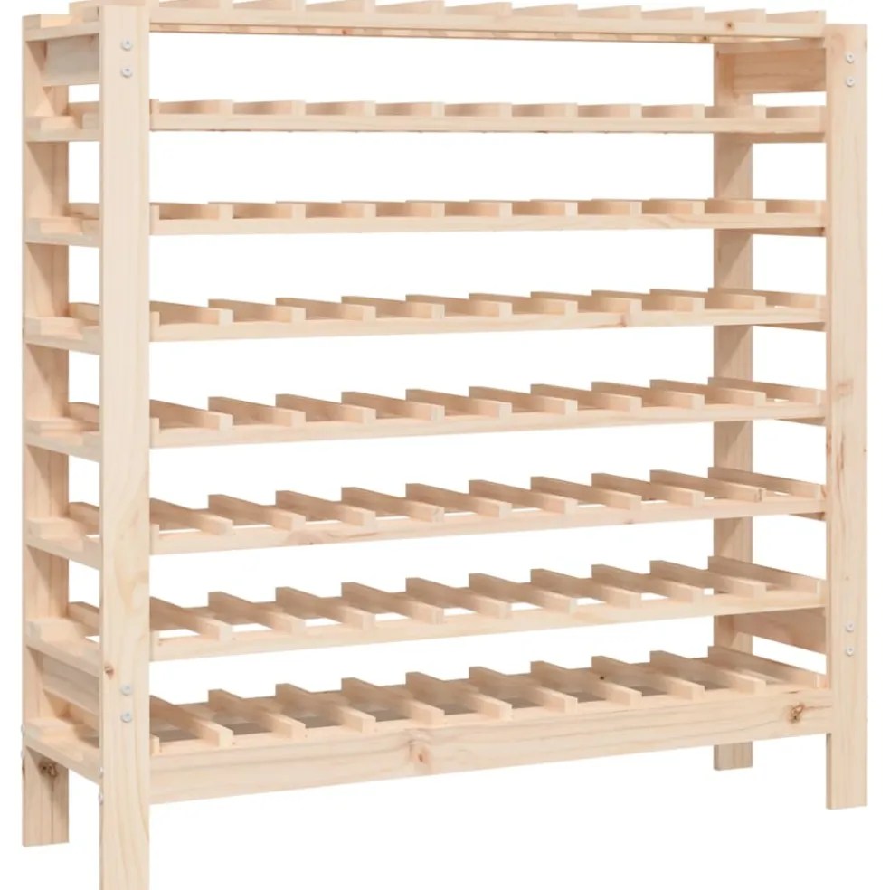 vidaXL Wijnrek 109,5x30x107,5 cm massief grenenhout