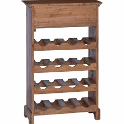 vidaXL Wijnrek 55 x 23 x 85 cm Massief Mahoniehout