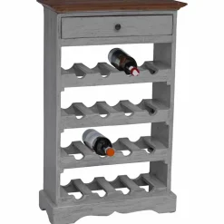 vidaXL Wijnrek 55x23x85 cm massief mahoniehout