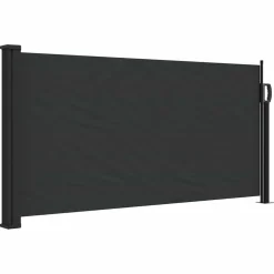 vidaXL Windscherm uittrekbaar 100x300 cm zwart