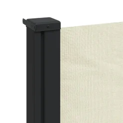 vidaXL Windscherm uittrekbaar 100x300 cm crèmekleurig