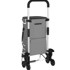 vidaXL Winkel trolley 1 Grijs 47 x 39 x 100,5 cm Oxford stof