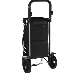 vidaXL Winkel trolley Zwart 36,5 x 46,5 x 100,5 cm Oxford stof