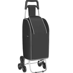 vidaXL Winkel trolley Zwart 39,5 x 33 x 93 cm Oxford stof