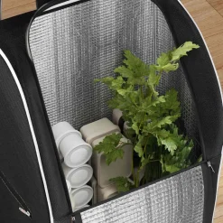 vidaXL Winkel trolley Zwart 39,5 x 33 x 93 cm Oxford stof