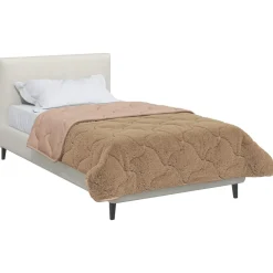 vidaXL Winter Dekbed 135 x 200 cm Winter Taupe Ademend