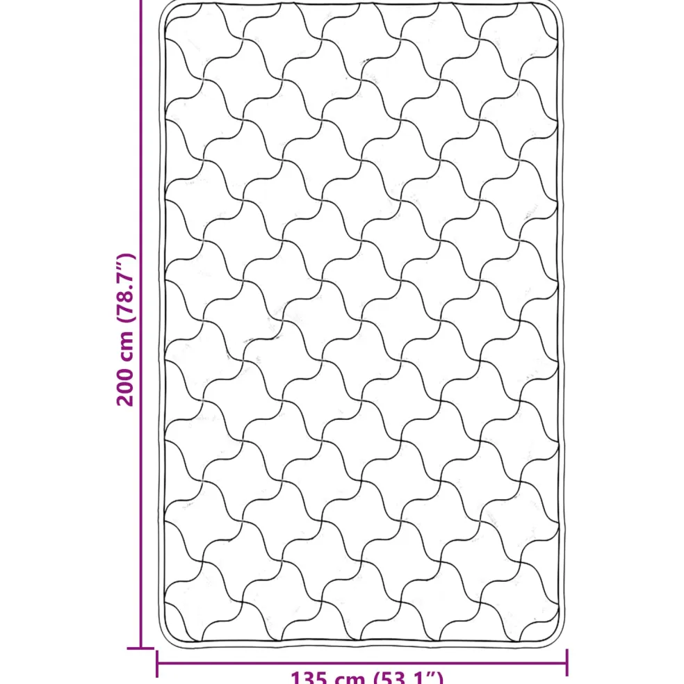 vidaXL Winter Dekbed 135 x 200 cm Winter Antraciet Ademend