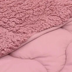 vidaXL Winter Dekbed 135 x 200 cm Winter Roze Ademend