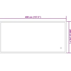 vidaXL Winter Pool Kussen Blauw 380 x 180 x 140 cm PVC