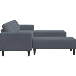 vidaXL Woonkamer Bank 3 st Donkergrijs