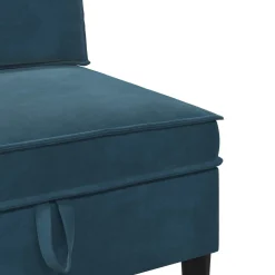 vidaXL Woonkamer Meubelset 4 st Blauw Fluweel
