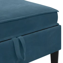 vidaXL Woonkamer Meubelset 6 st Blauw Fluweel